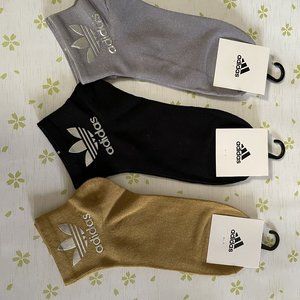 Adidas Brown gray black socks